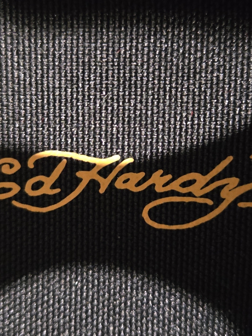 Ed Hardy Black Low-Top Sneakers with Multicolor Graphic Panels & Socks Combo#352 - Picture 5 of 10